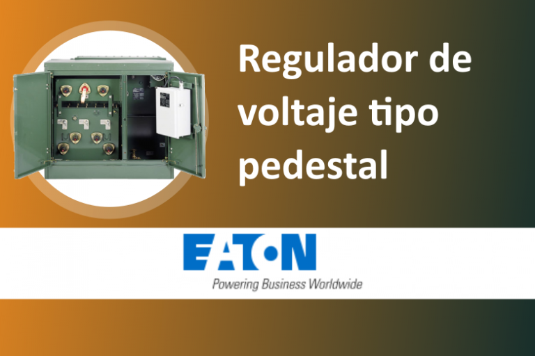 Regulador de voltaje en pedestal
