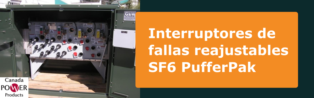 Interruptores de fallas reajustables SF6 PufferPak portada