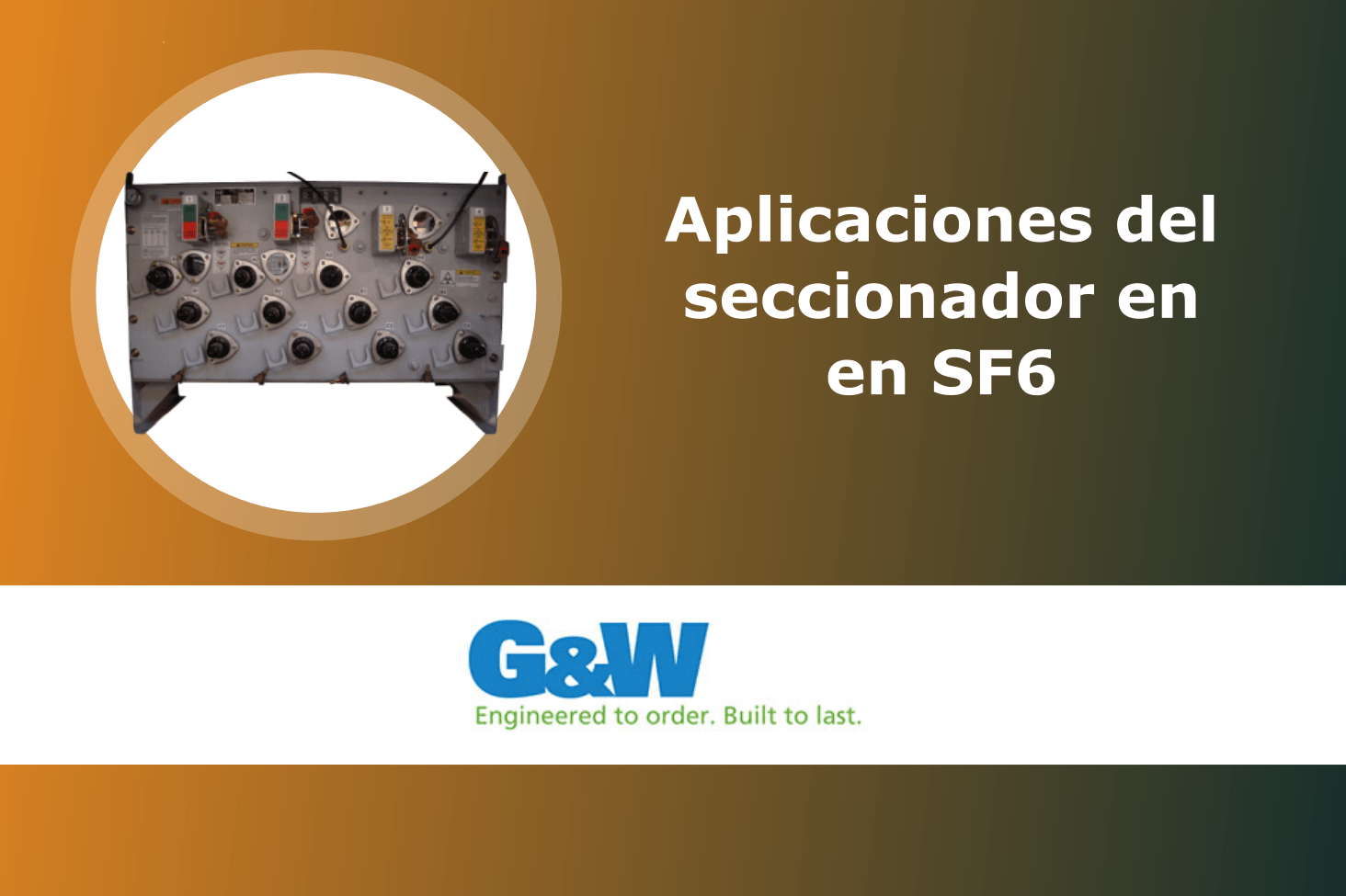 Aplicaciones del Seccionador en SF6
