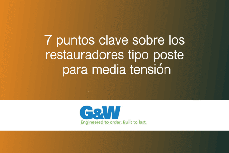 7 puntos clave sobre los restauradores tipo poste para media tensión
